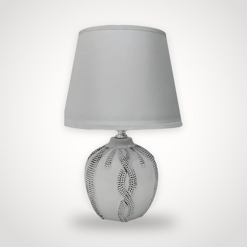 Lampe de chevet japonaise céramique grise