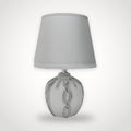 Lampe de chevet japonaise céramique grise