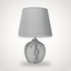Lampe de chevet japonaise céramique grise