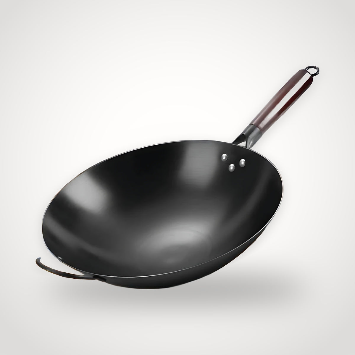 Wok japonais traditionnel en fer forgé