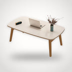 Table basse japonaise pliable blanche
