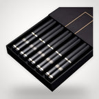Baguettes japonaises noir et argent – coffret