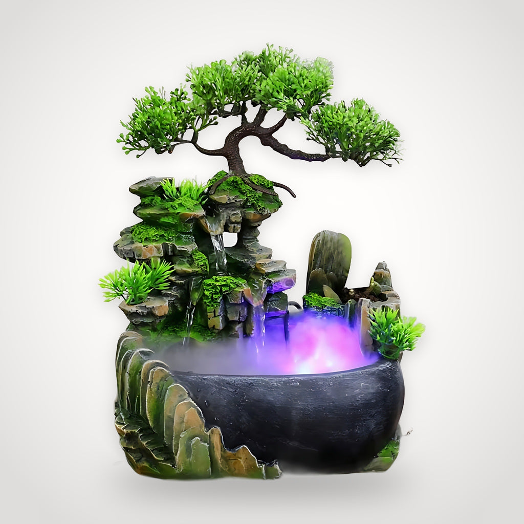 Fontaine zen d'intérieur – fontaine japonaise bonsaï