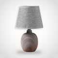 Lampe de chevet japonaise céramique effet bois