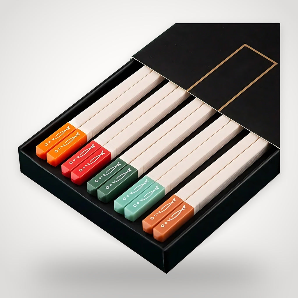 Baguettes japonaises colorées – coffret cadeau