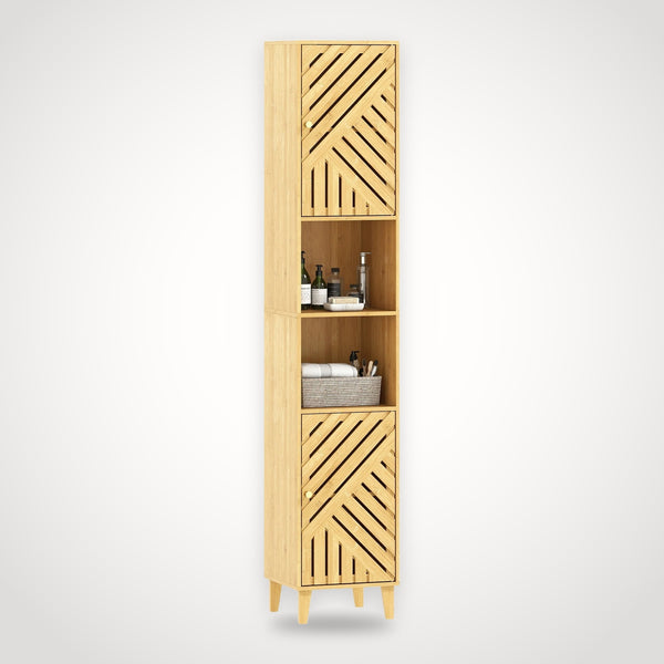Colonne de salle de bain en bambou – 170 cm
