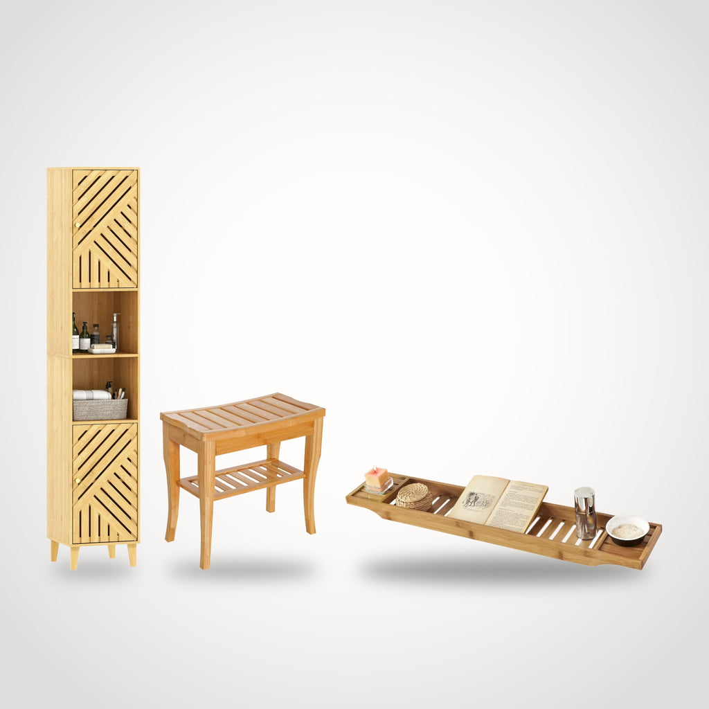 Pack salle de bain japonaise en bambou