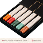 Baguettes japonaises colorées – coffret cadeau – photo 2