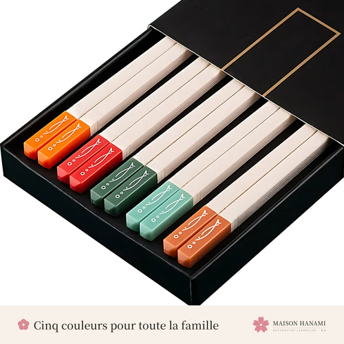 Baguettes japonaises colorées – coffret cadeau – photo 2