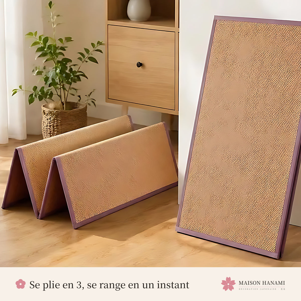 Tatami japonais pliable 99 × 203 cm