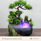 Fontaine zen d'intérieur – fontaine japonaise bonsaï – photo 2