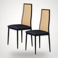 Lot de 2 chaises à dossier cannage