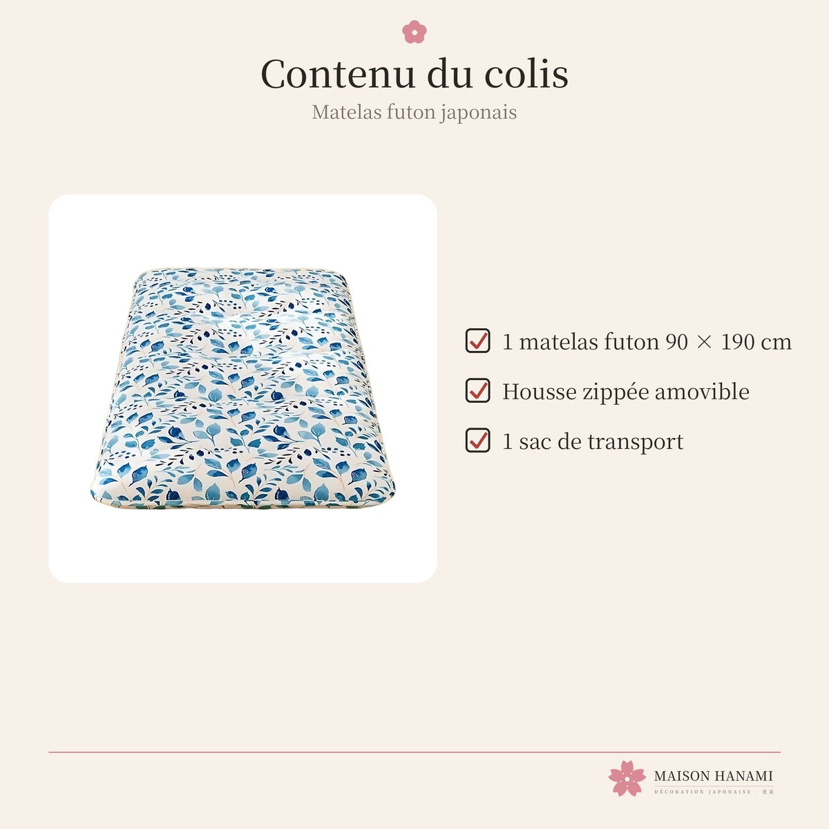 Futon japonais pliable – matelas futon de sol – photo 6
