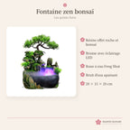 Fontaine zen d'intérieur – fontaine japonaise bonsaï – photo 4