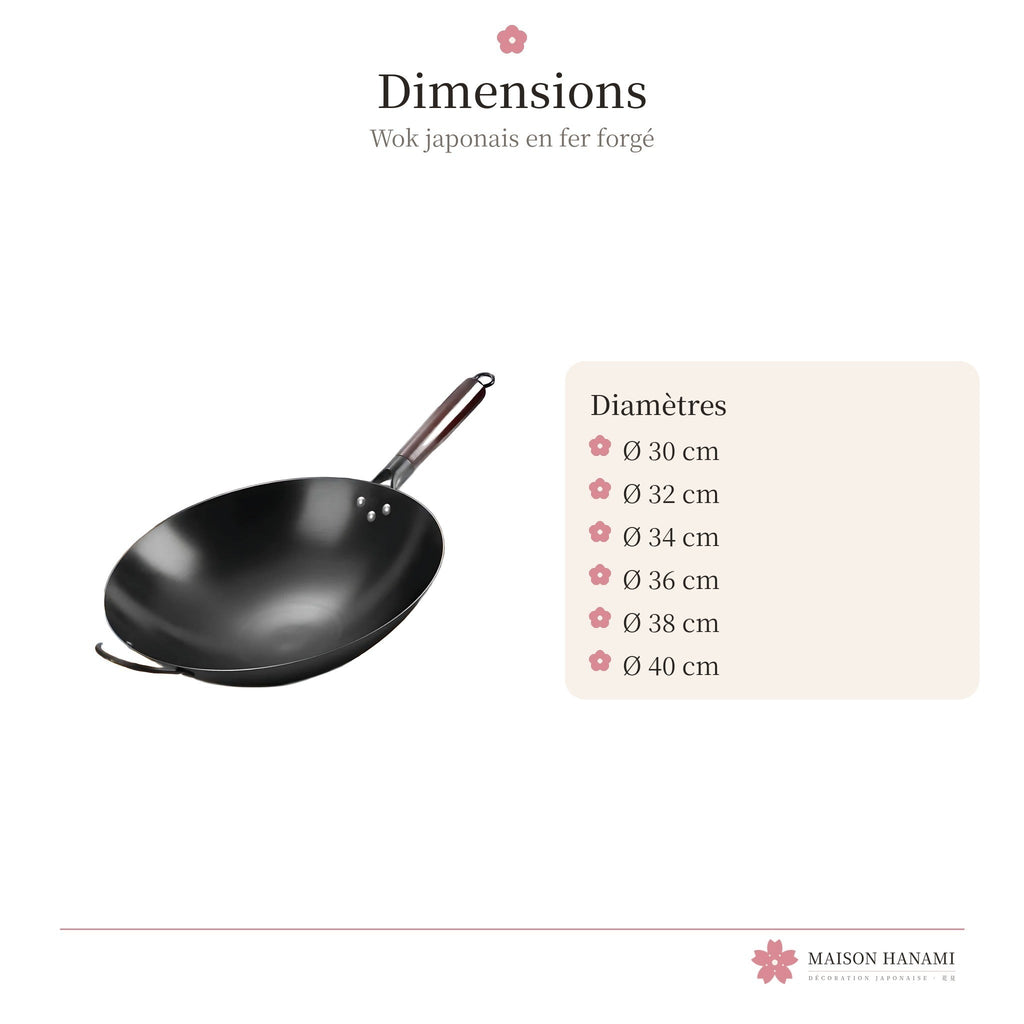 Wok japonais traditionnel en fer forgé – photo 5