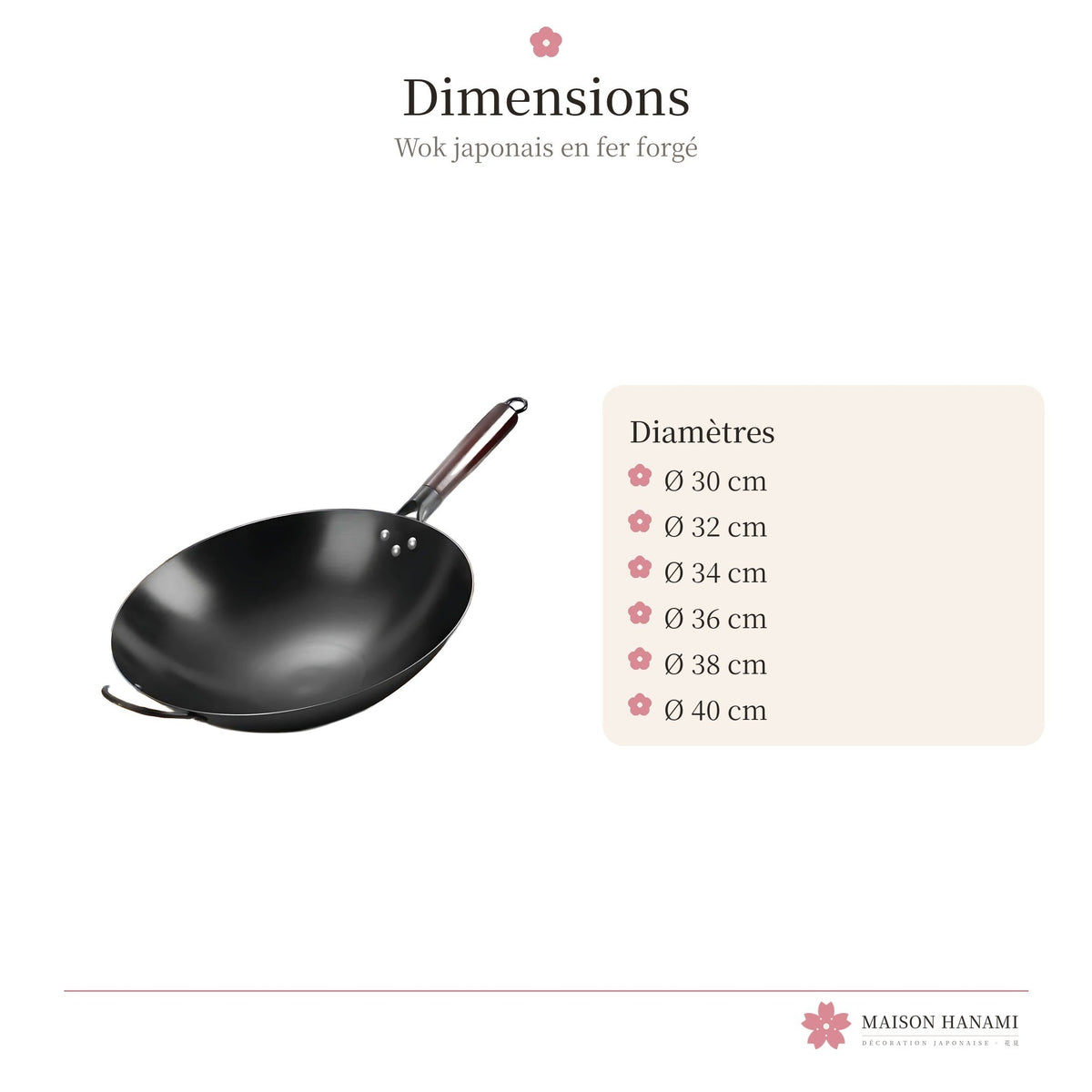 Wok japonais traditionnel en fer forgé – photo 5