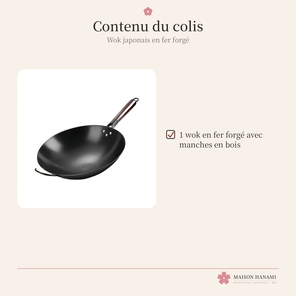 Wok japonais traditionnel en fer forgé – photo 6