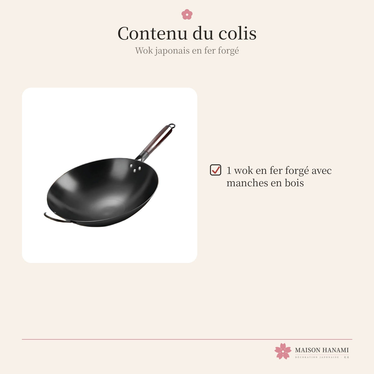 Wok japonais traditionnel en fer forgé – photo 6