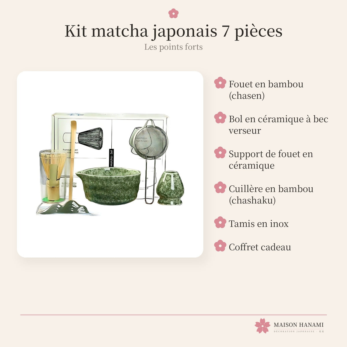 Kit matcha japonais complet – coffret cadeau – photo 4