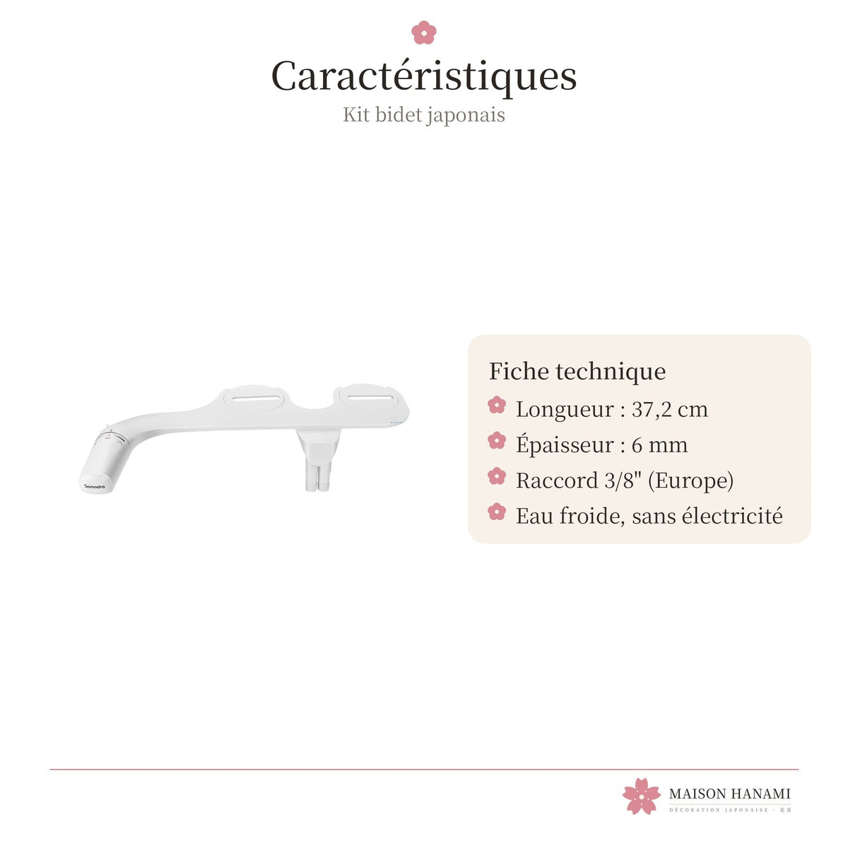 Kit bidet japonais sans électricité – photo 5