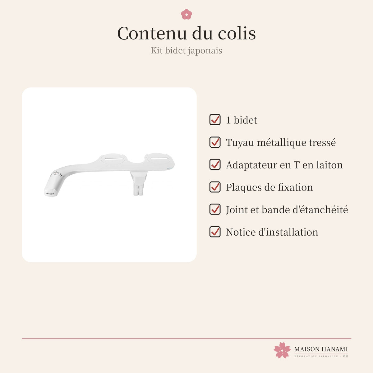 Kit bidet japonais sans électricité – photo 6