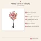 Cerisier japonais artificiel – arbre sakura en pot – photo 4