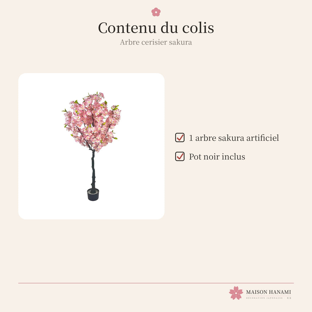 Cerisier japonais artificiel – arbre sakura en pot – photo 6