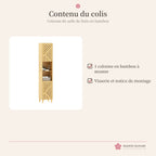 Colonne salle de bain en bambou – meuble zen – photo 6