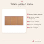 Tatami japonais pliable – matelas tatami de sol – photo 4