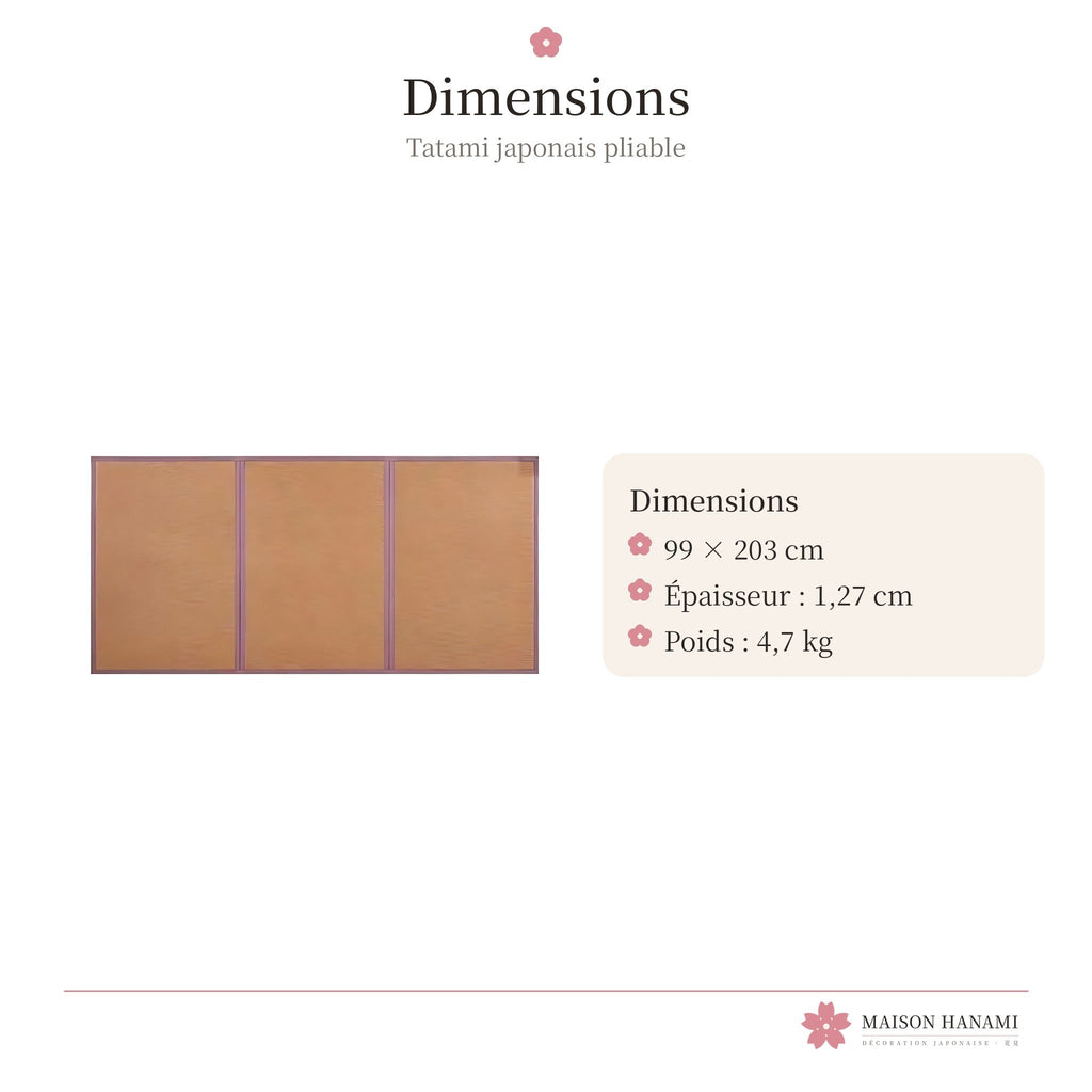 Tatami japonais pliable – matelas tatami de sol – photo 5