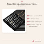 Baguettes japonaises noires – coffret cadeau – photo 4