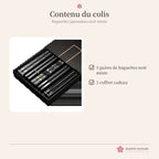 Baguettes japonaises noires – coffret cadeau – photo 6