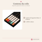 Baguettes japonaises colorées – coffret cadeau – photo 6