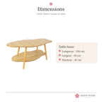 Table basse nuage en bois – photo 5