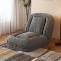 Fauteuil futon 5 positions en velours côtelé – gris
