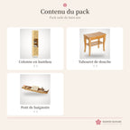 Pack salle de bain zen : contenu du pack