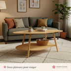 Table basse nuage en bois – photo 3